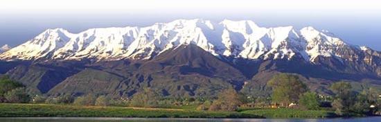 Development underneath the Wasatch Mountains
